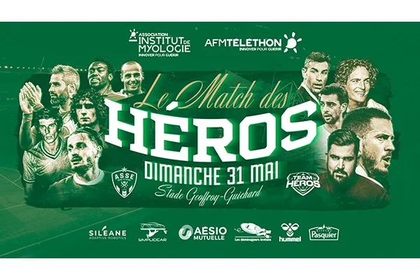 Les légendes de l'ASSE de retour à Saint-Étienne contre la maladie de Charcot