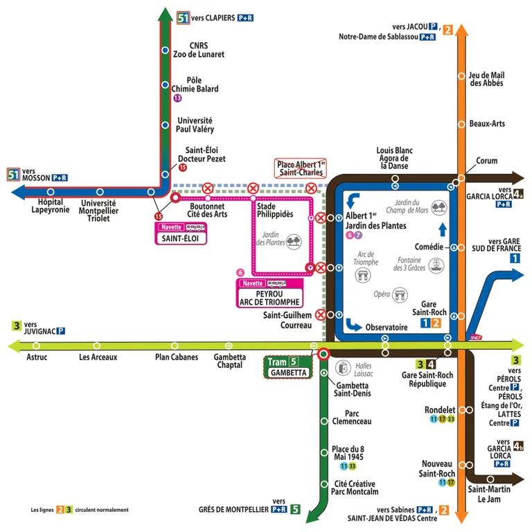 Montpellier: des trajets de tram à revoir cet été