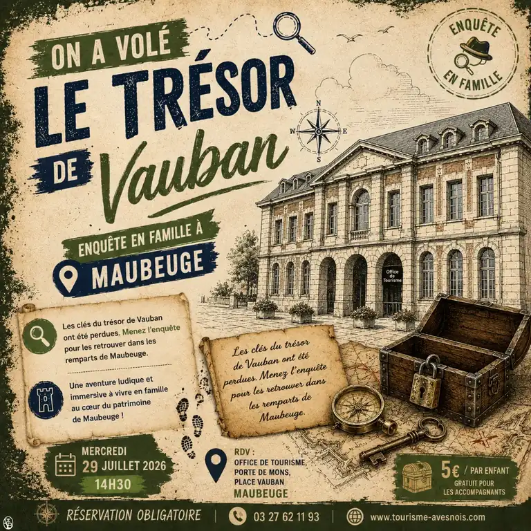 Maubeuge : une enquête familiale au cœur des remparts cet été