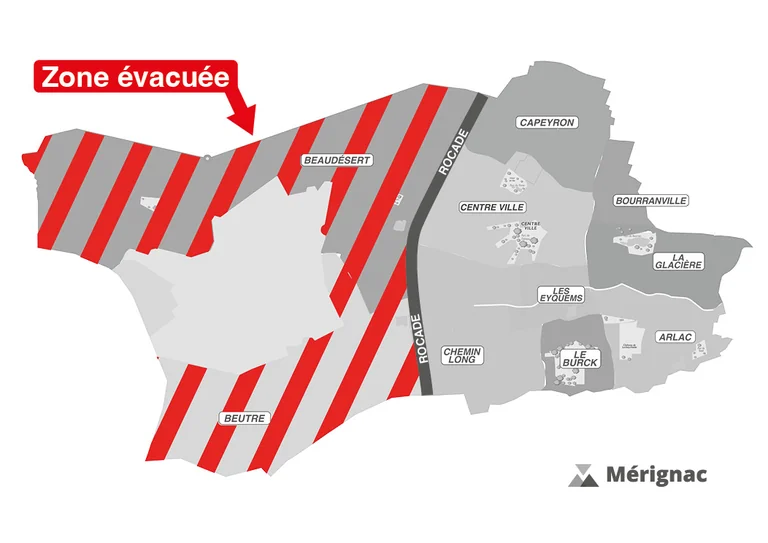 Mérignac : salariés et entreprises restent éloignés du feu