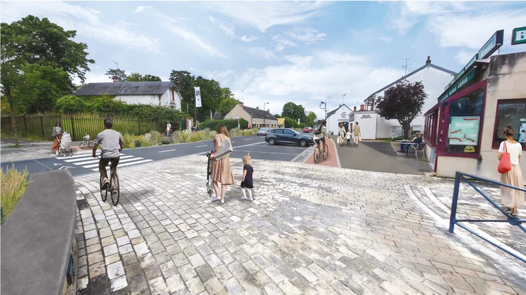 Près d’Orléans, la RD960 fait davantage place aux vélos