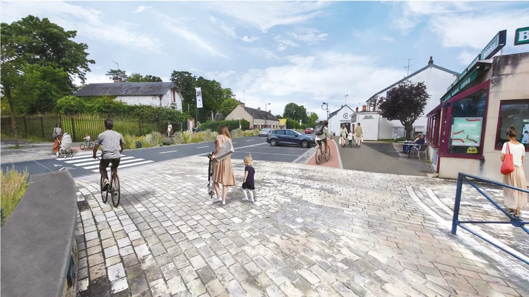 Près d’Orléans, la RD960 fait davantage place aux vélos