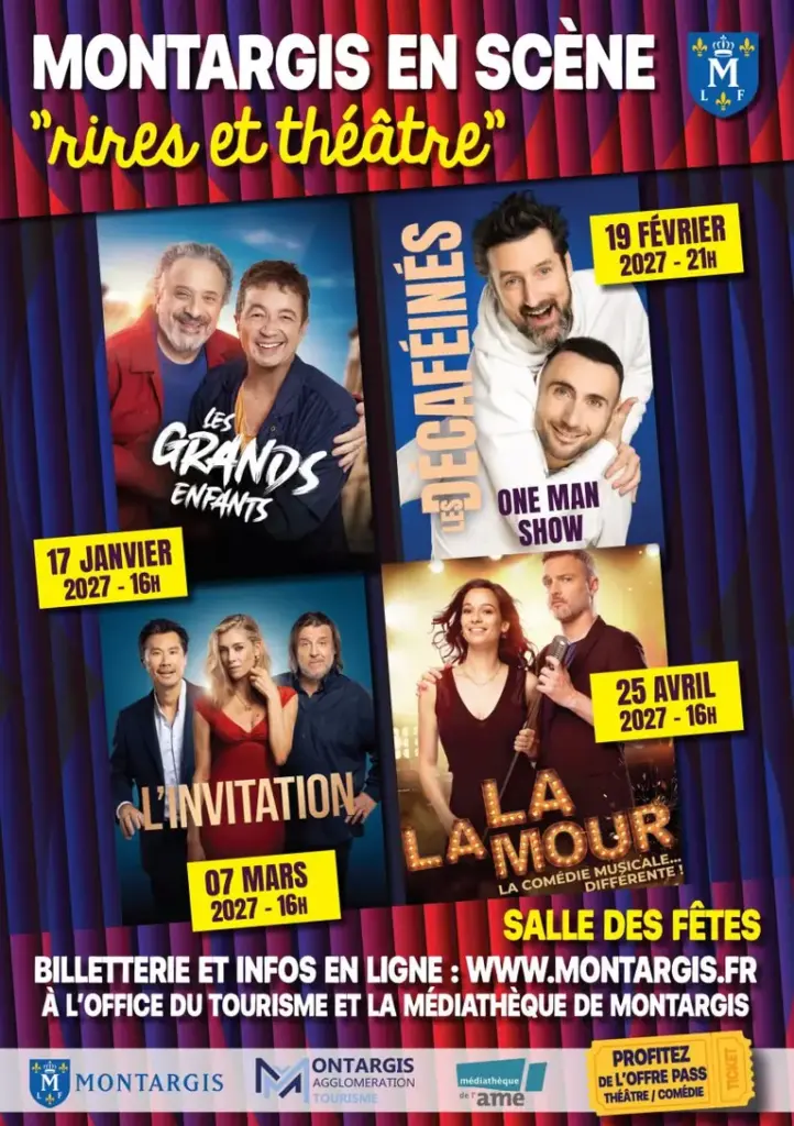 Montargis : la saison théâtrale 2027 dévoilée, réservations dès octobre